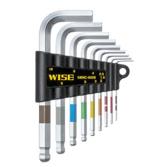 フジ矢（株） ボールポイイントレンチ9本セットNC SBNC-900S(WISE) ボールポイント六角棒レンチ　９本セット SBNC-900S(WISE)