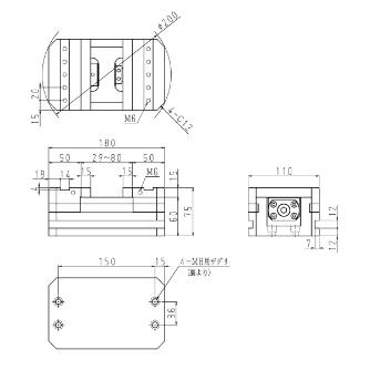 日本オートマチックマシン（株） 両締めバイス MF 両締めバイス MF80W-SP