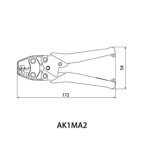 （株）ロブテックス ミニ圧着工具 AK1MA2 ミニ圧着工具 AK1MA2