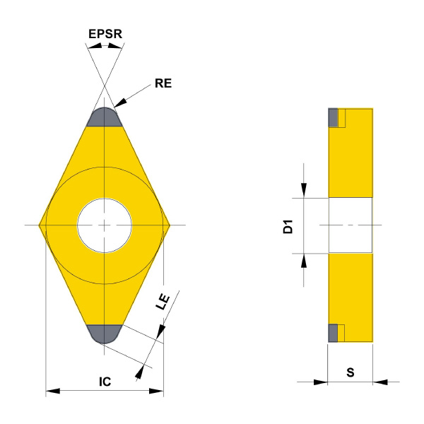 三菱マテリアル（株） 旋削用インサート(CBN) NP-DNGA 旋削用インサート（ＣＢＮ） NP-DNGA150404GAWS2JR MB8120