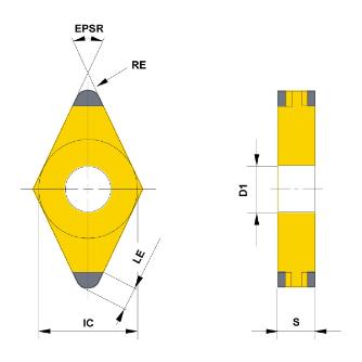 三菱マテリアル（株） 旋削用インサート(CBN) NP-DNGA 旋削用インサート（ＣＢＮ） NP-DNGA150404GA4 MB8120
