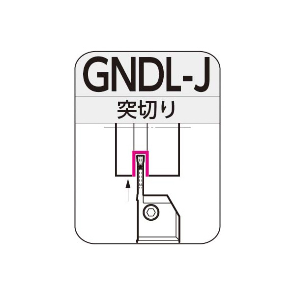 住友電気工業（株） SEC－溝入れバイト ホルダ GNDL-J ＳＥＣ－溝入れバイト　ホルダ GNDLR2020K-220J