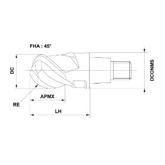三菱マテリアル（株） ヘッド/ヘッド交換式エンドミル IMX ヘッド／ヘッド交換式エンドミル IMX10B3FV10008 EP8120
