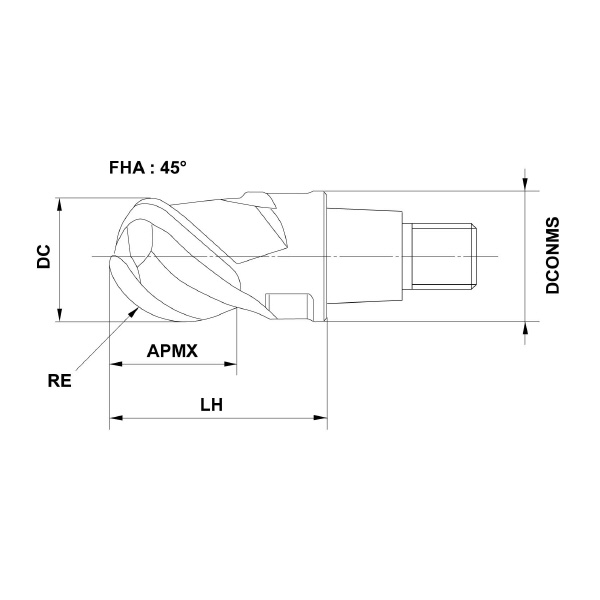 三菱マテリアル（株） ヘッド/ヘッド交換式エンドミル IMX ヘッド／ヘッド交換式エンドミル IMX10B3FV10008 EP8120