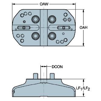 サンドビック（株） コロボアXL アーバ コロボアＸＬ　ツールボディ　【Ｅ】 A40-R822XLS17-LK 050