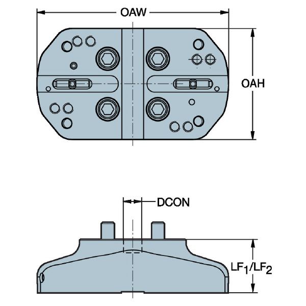 サンドビック（株） コロボアXL アーバ コロボアＸＬ　ツールボディ　【Ｅ】 A40-R822XLS17-LK 050