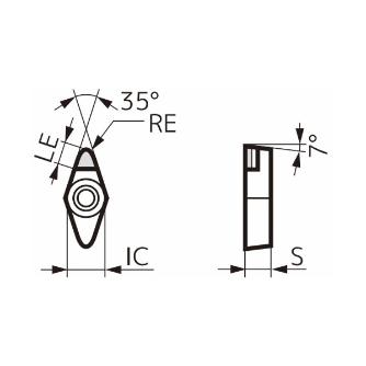住友電気工業（株） スミダイヤ スローアウェイチップ NF-VCMW スミダイヤ　スローアウェイチップ NF-VCMW110304 DA90