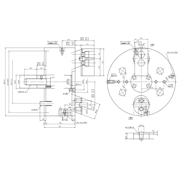 豊和工業（株） ドローダウンチャック H014MC ドローダウンチャック H014MC-8