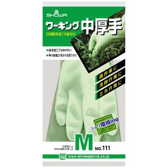 ショーワグローブ（株） ワーキング中厚手 NO111 グリーン ワーキング中厚手　Ｍサイズ NO111-MG