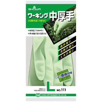 ショーワグローブ（株） ワーキング中厚手 NO111 グリーン ワーキング中厚手　Ｌサイズ NO111-L