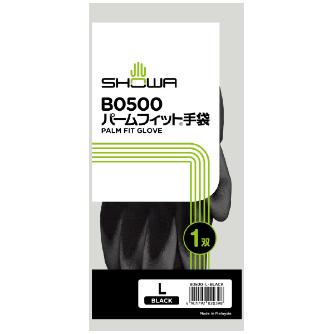 ショーワグローブ（株） パームフィット手袋 B0500 ブラック パームフィット手袋　Ｌサイズ B0500-LBK