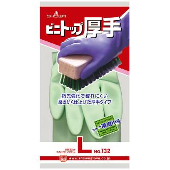 ショーワグローブ（株） ビニトップ厚手 NO132 グリーン ビニトップ厚手　Ｌサイズ NO132-LG