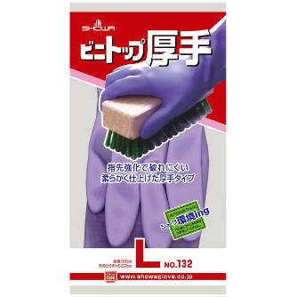 ショーワグローブ（株） ビニトップ厚手 NO132 バイオレット ビニトップ厚手　Ｌサイズ NO132-LV