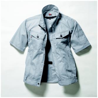 日新被服（株） 半袖ブルゾン TR2251-39 半袖ブルゾン TR2251-39-LL ｸﾞﾚｰ