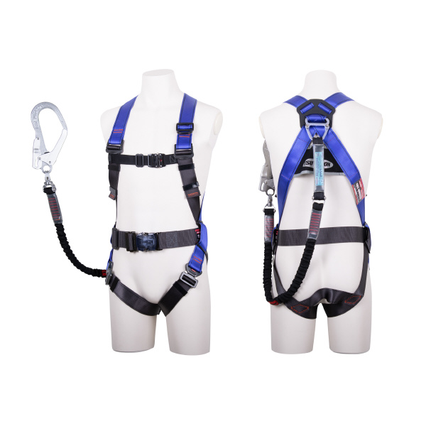 藤井電工（株） フルハーネス型墜落制止用器具セット品 コアハーネスシングルランヤード付(ノビロン) 墜落制止用器具フルハーネス型ランヤード付 TH-502-NV93SV-OT-P-L-R23-BX