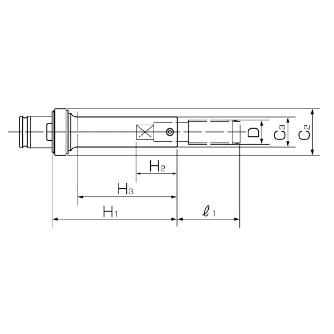 カトウ工機（株） クイックチェンジコレット TC2035-MO クイックチェンジコレット TC2035-MO-L+60-M18 U3/4