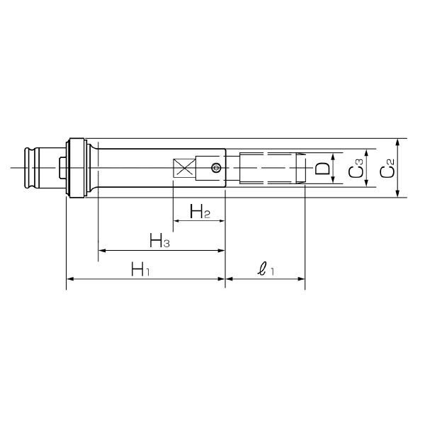 カトウ工機（株） クイックチェンジコレット TC2035-MO クイックチェンジコレット TC2035-MO-L+60-M18 U3/4