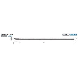 （株）ムラキ MRA超硬バー Type4 ポイント型 CB ＭＲＡ超硬バー CB4C 101S 150L