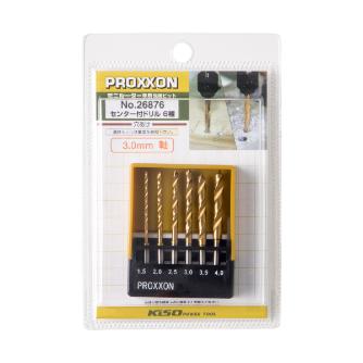 （株）キソパワーツール センター付ドリル6種セットホルダー付 26876 センター付ドリル６種セットホルダー付 26876