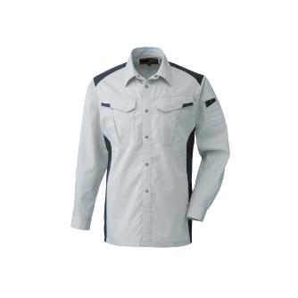 日新被服（株） 長袖シャツ 5124-99 長袖シャツ 5124-99-LL ｼﾙﾊﾞｰXﾗｲﾄﾌﾞﾗｯｸ