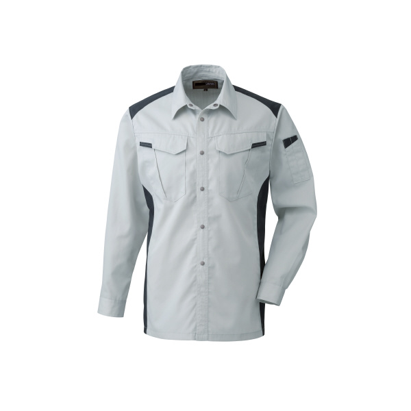 日新被服（株） 長袖シャツ 5124-99 長袖シャツ 5124-99-4L ｼﾙﾊﾞｰXﾗｲﾄﾌﾞﾗｯｸ