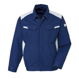 日新被服（株） 長袖ブルゾン 5126-96 長袖ブルゾン 5126-96-3L ﾈｲﾋﾞｰXｼﾙﾊﾞｰ