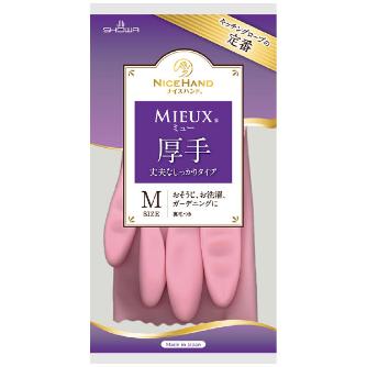 ショーワグローブ（株） ナイスハンドミュー厚手 NHMIA ピンク ナイスハンドミュー厚手　Ｍサイズ NHMIA-MP