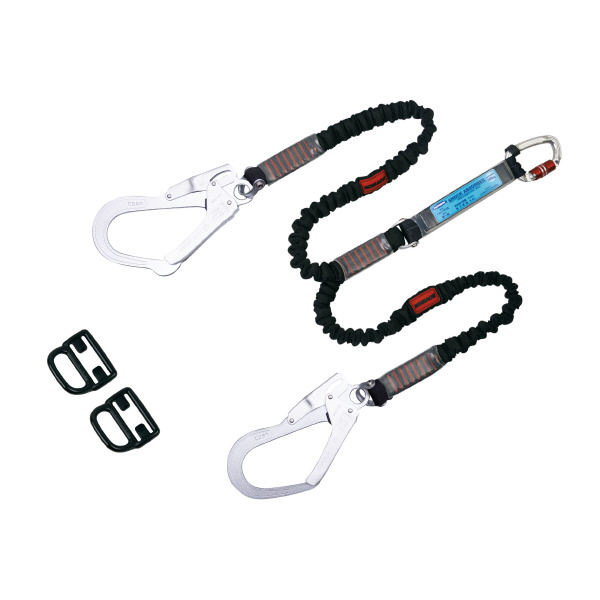 藤井電工（株） フルハーネス用ランヤード ツイン ノビロン+FS-93 フルハーネス用ランヤード THL-2-NV93-21KS-2R23-JAN-BP