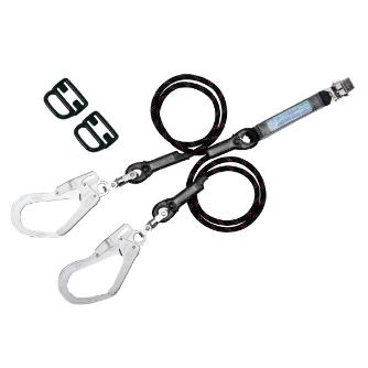 藤井電工（株） フルハーネス用ランヤード ツイン Gブレード+FS-93SV(軽量・SV回転) フルハーネス用ランヤード THL-2-GB93SV-33-BK-2R23-JAN-BP