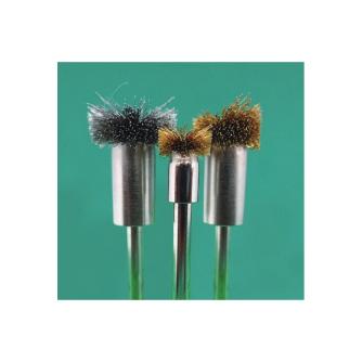 日本精密機械工作（株） 軸付フラワー型ブラシ ステンレス線 B 軸付フラワー型ブラシ　ステンレス線　３本 B6719