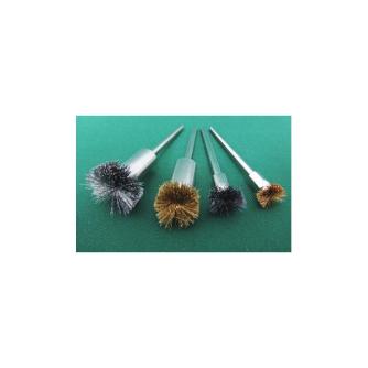 日本精密機械工作（株） 軸付フラワー型ブラシ ステンレス線 B 軸付フラワー型ブラシ　ステンレス線　３本 B6819