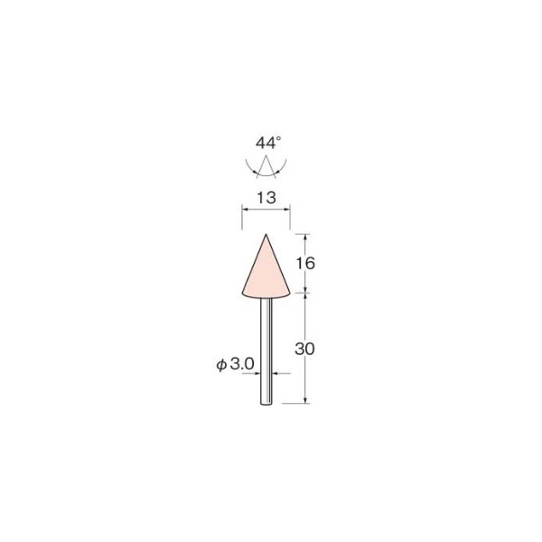 日本精密機械工作（株） 軸付砥石 軸径φ3 G35 軸付砥石　５本 G3534