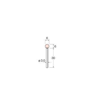 日本精密機械工作（株） 軸付砥石 軸径φ3 G35 軸付砥石　５本 G3536