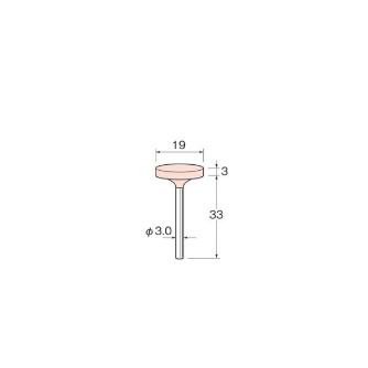 日本精密機械工作（株） 軸付砥石 軸径φ3 G35 軸付砥石　５本 G3537