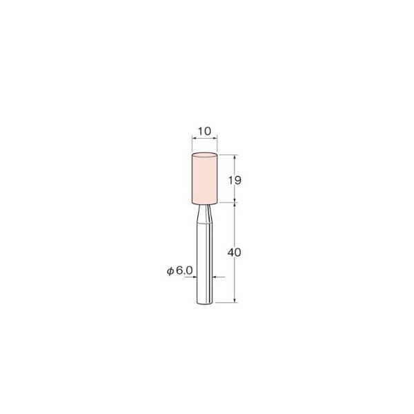 日本精密機械工作（株） 軸付砥石 軸径φ6 G66 軸付砥石　５本 G6631