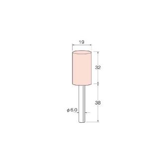日本精密機械工作（株） 軸付砥石 軸径φ6 G66 軸付砥石　５本 G6633