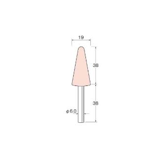 日本精密機械工作（株） 軸付砥石 軸径φ6 G66 軸付砥石　５本 G6635