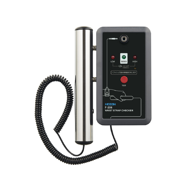 ホーザン株式会社 リストストラップチェッカー F-206 リストストラップチェッカー F-206