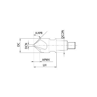 三菱マテリアル（株） ヘッド/ヘッド交換式エンドミル IMX ヘッド／ヘッド交換式エンドミル IMX10CH3L100A45 EP7020