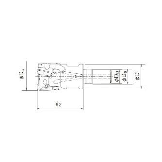 オーエスジー（株） PHOENIX 肩削り用カッタ ねじ込みタイプ PSE SF 肩削りカッタ／ＰＨＯＥＮＩＸ PSE11R022SF10-3