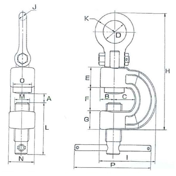 イーグルクランプ（株） ねじ式引張り用クランプ FXJ型 ねじ式クランプ FXJ-1.5