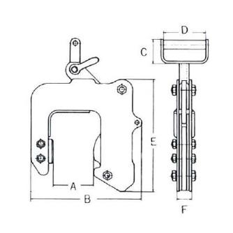 イーグルクランプ（株） コンクリート吊クランプ ECE-350(30-80) コンクリート吊クランプ ECE-350(30-80)