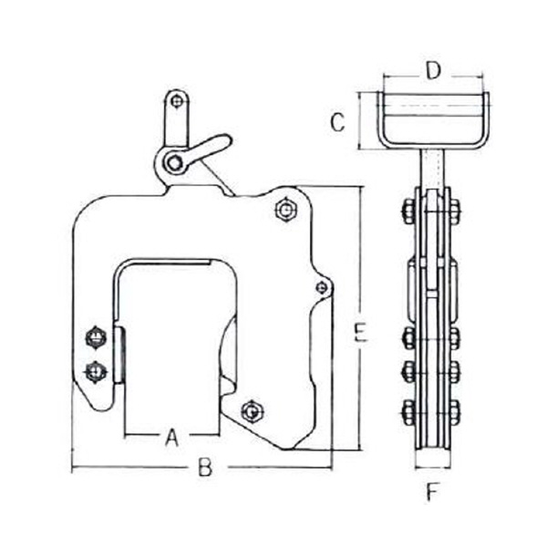 イーグルクランプ（株） コンクリート吊クランプ ECE-350(30-80) コンクリート吊クランプ ECE-350(30-80)