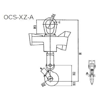 イーグルクランプ（株） クレーンスケール(でじスケール) OCS-XZ-A型 クレーンスケール OCS-XZ-AN-1