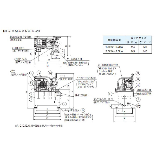 ダイキン工業（株） 油圧ユニットSSSユニットマークII NT 油圧ユニットＳＳＳユニットマークⅡ NT06M15N22-20