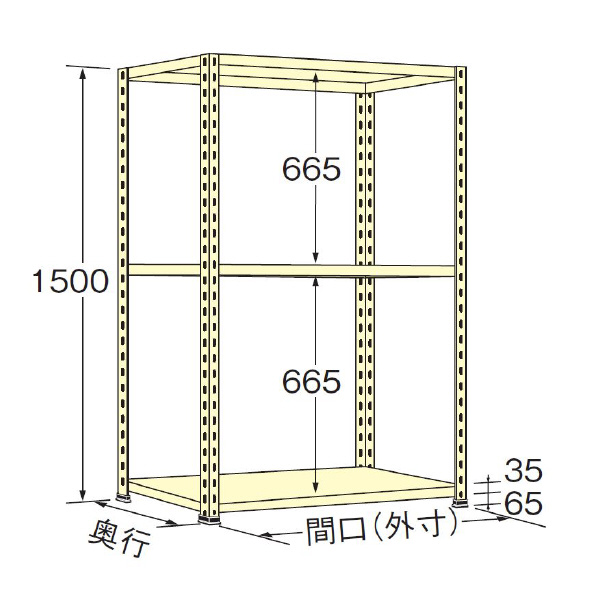 扶桑金属工業（株） 軽量ラック WO 軽量ラック WO1509S03