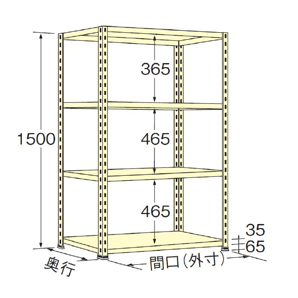 扶桑金属工業（株） 軽量ラック WO 軽量ラック WO1509S04