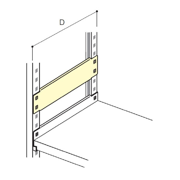 扶桑金属工業（株） 中量ラック 側面プレート ML 中量ラック　側面プレート ML45SP