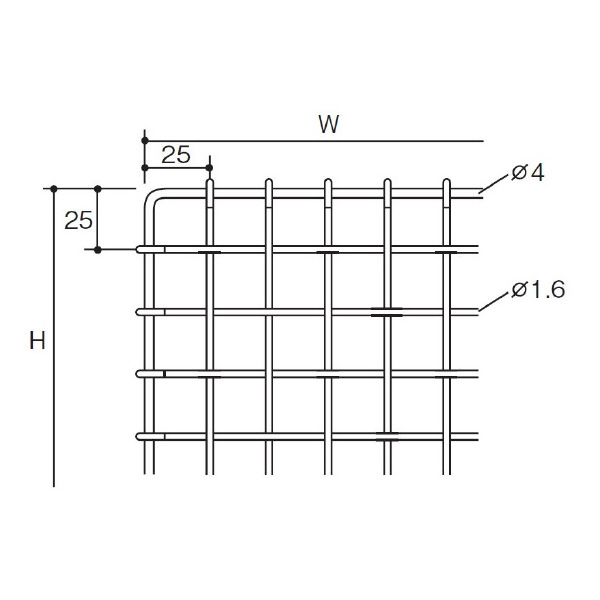 扶桑金属工業（株） 中量ラック 背面金網 MM 中量ラック　背面金網 MM1509NB