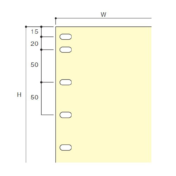 扶桑金属工業（株） 中量ラック 背面パネル WM 中量ラック　背面パネル WM1215PB